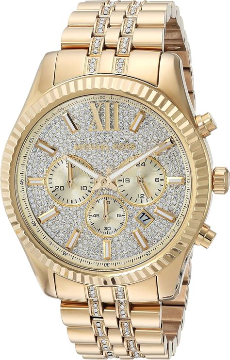 michael kors mens watch with crystals